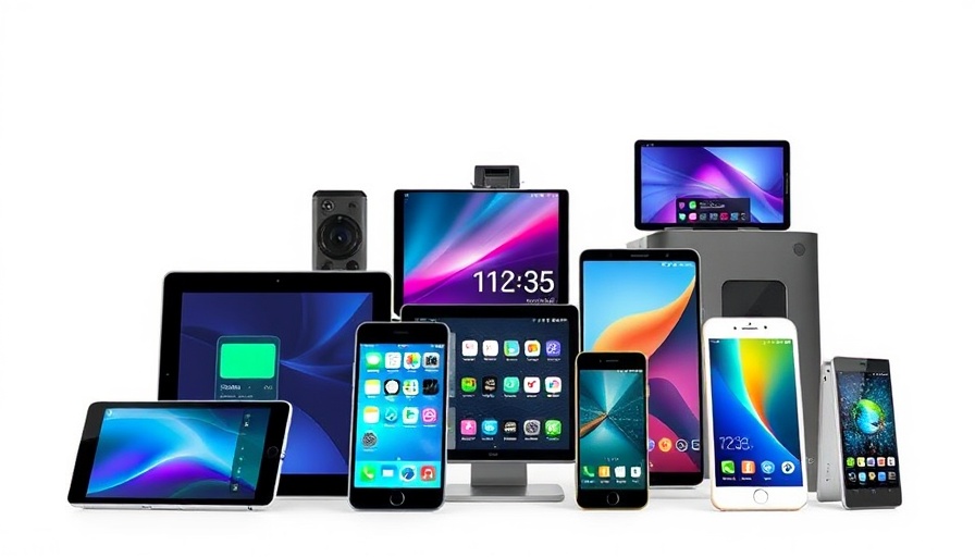 Apple devices showcasing Liquid Glass update on vibrant screens.