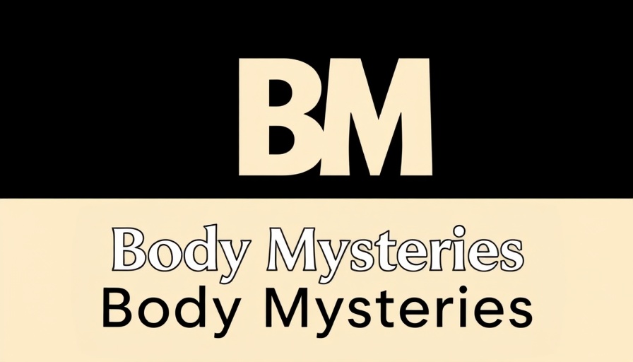Modern logo for 'Body Mysteries' with letters 'BM'