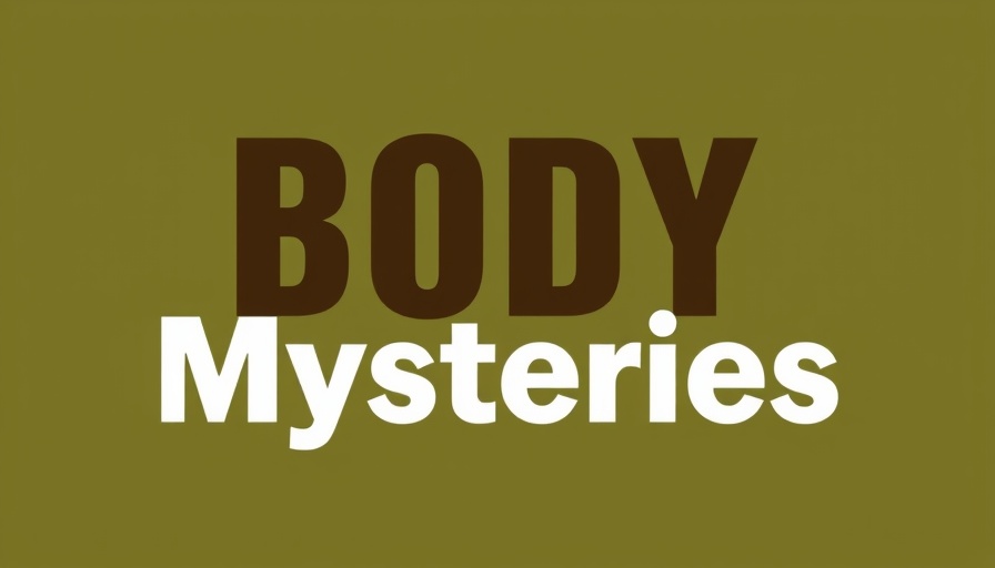 Modern 'Body Mysteries' logo design, sleek typography.