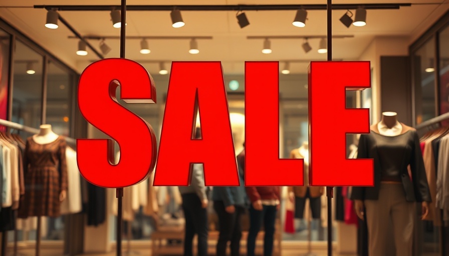 Red sale sign highlighting scarcity effect in purchasing.