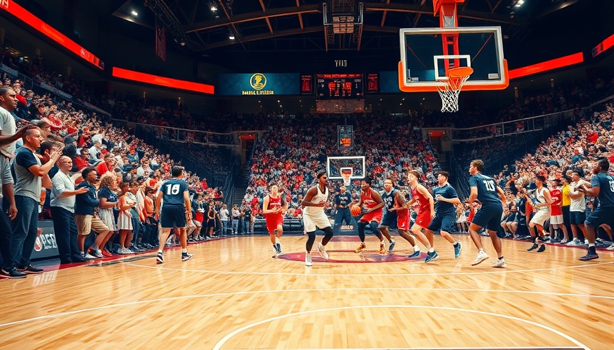 Energetic West Virginia University basketball game.