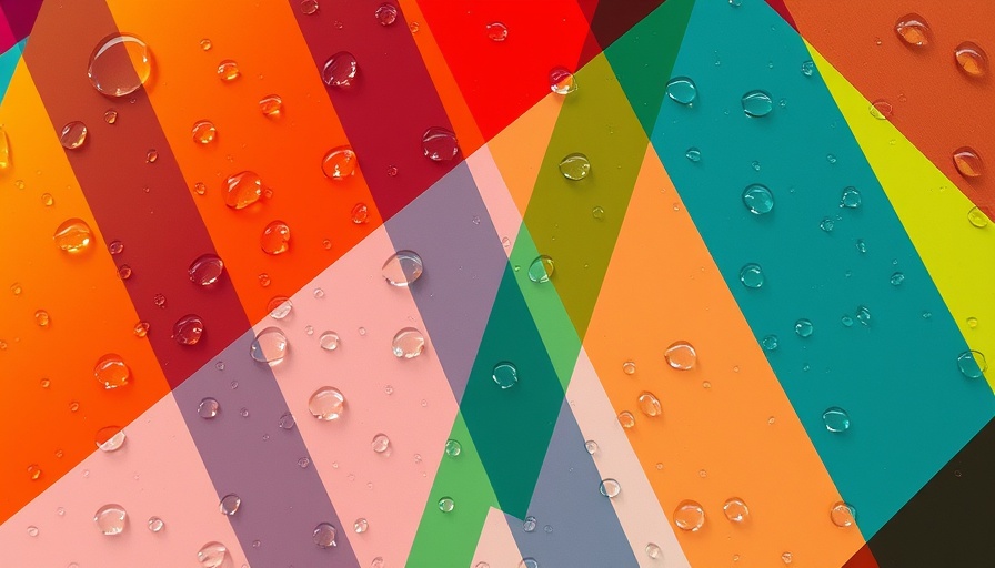 Vibrant water droplets on colorful abstract background illustrating emotional intelligence
