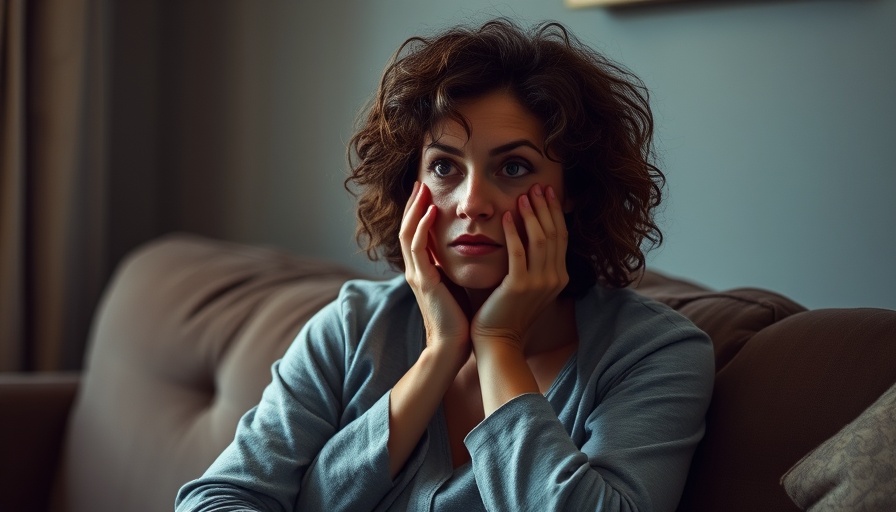 Pensive woman experiencing social fatigue and chronic illness.