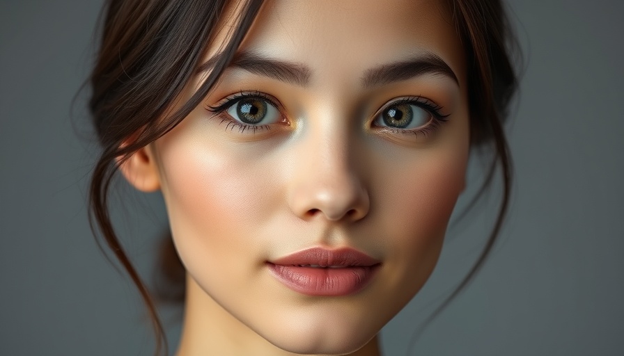 Flawless skin under-eye filler effect depiction.