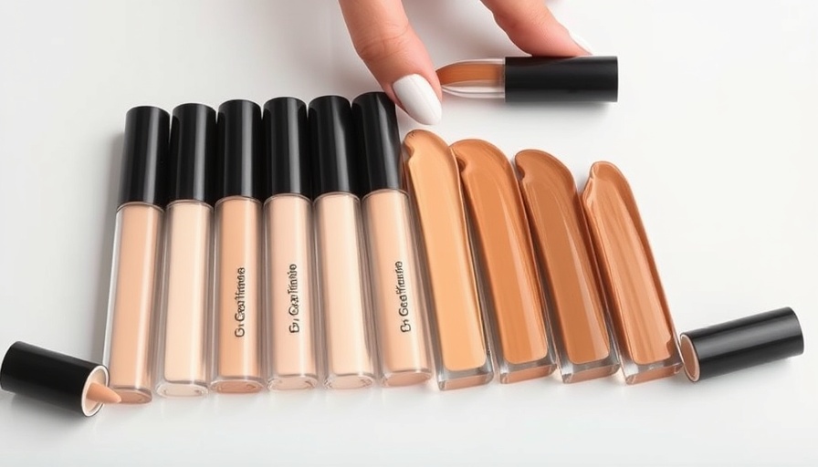 Diverse range of PureMatch Liquid Concealers selected by hand.
