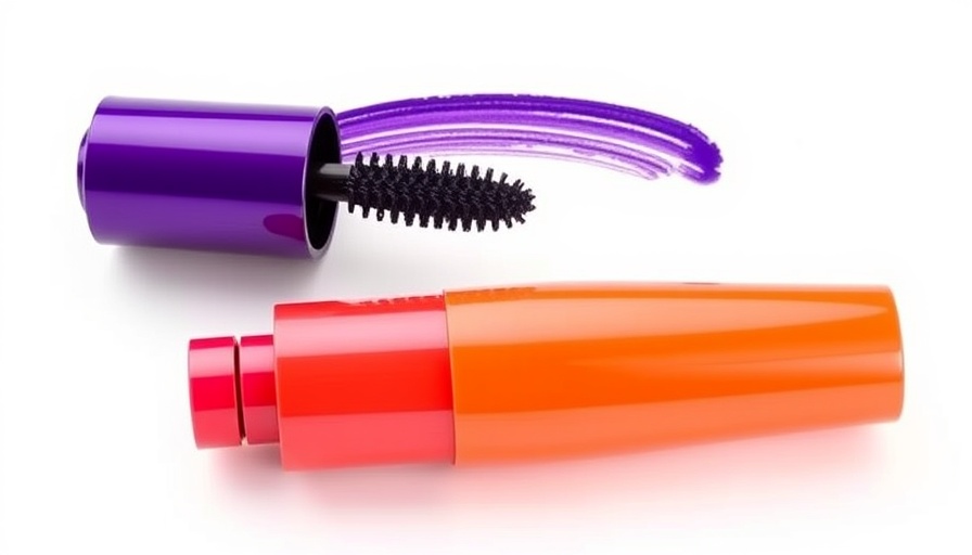 Tower 28 MakeWaves Mascara tube with curved brush on white
