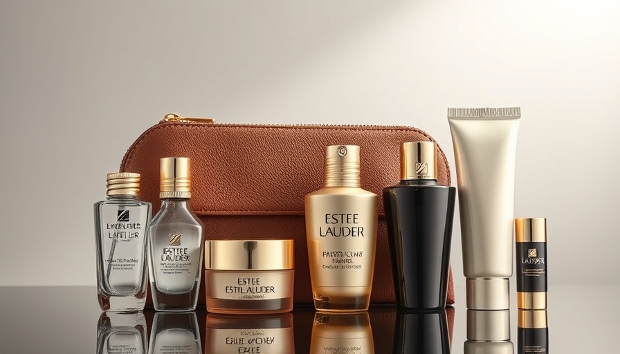 Estée Lauder Summer Beauty Heroes Collection with chic pouch.