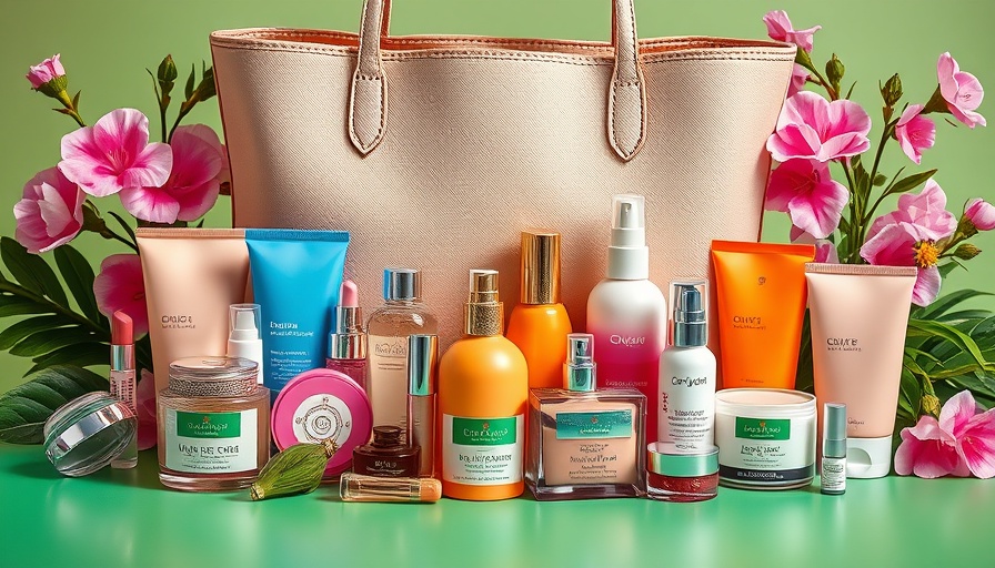 Harrods Beauty Gift with Purchase - luxury products displayed around tote.