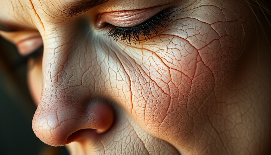Close-up of dry facial skin showing textured dryness, related to natural remedies for dry facial skin.