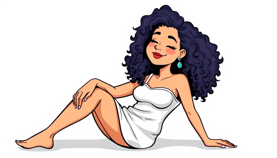 Stylish cartoon woman sitting relaxed, planning the party of a lifetime.