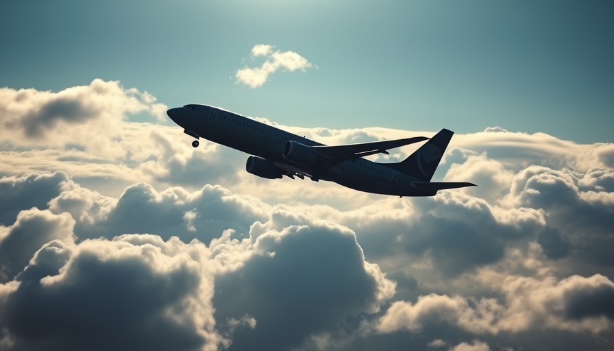 Airliner silhouette beneath clouds implying recent plane crash news.