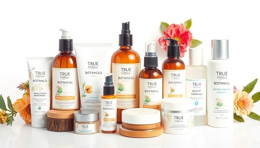 True Botanicals products on display for Anniversary Sale.