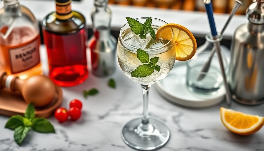 Elegant Hugo Spritz recipe cocktail with mint in a wine glass.