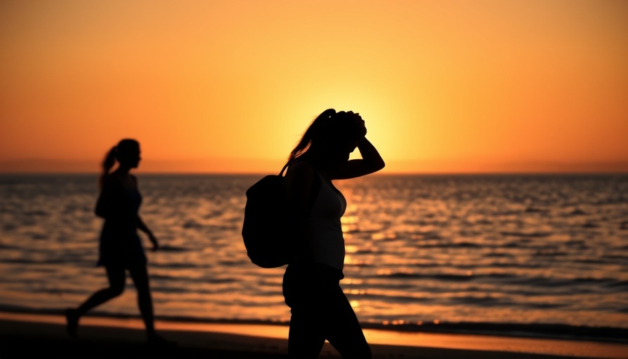 Silhouetted couple depicting emotionally unavailable partners on beach at sunset.