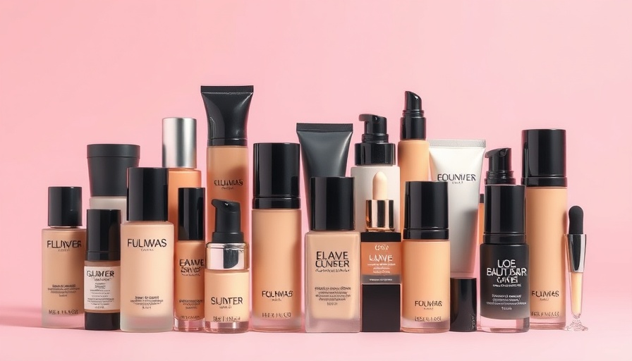 Selection of the best foundation with SPF products