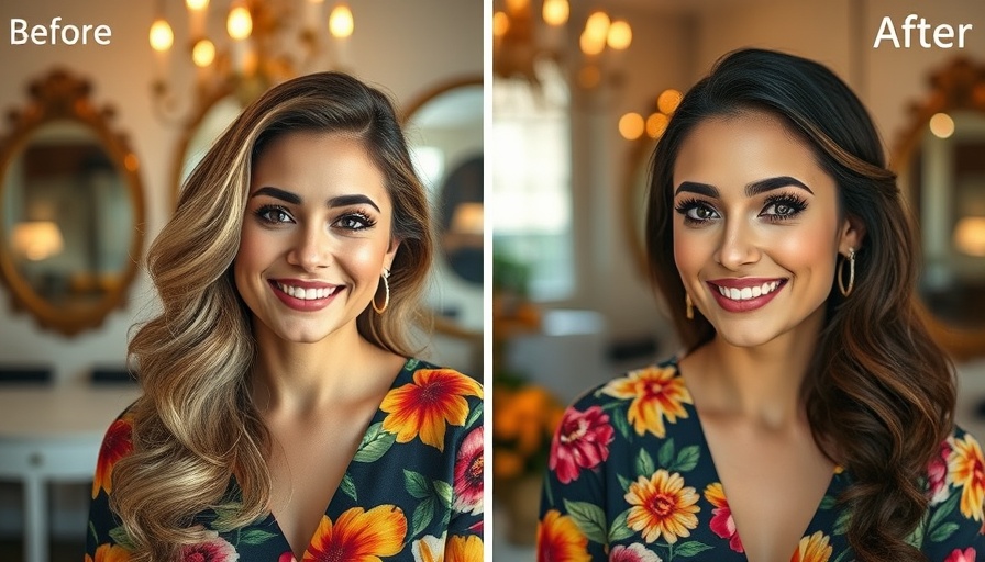 Before and after hair and makeup transformation showcasing power of professional hair and makeup.