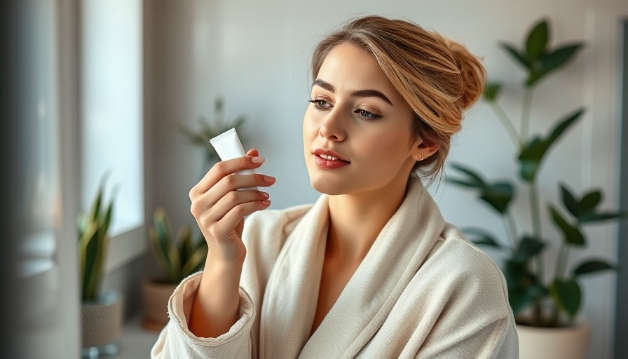 Woman applying best eye cream for wrinkles and dark circles in a cozy bathroom.