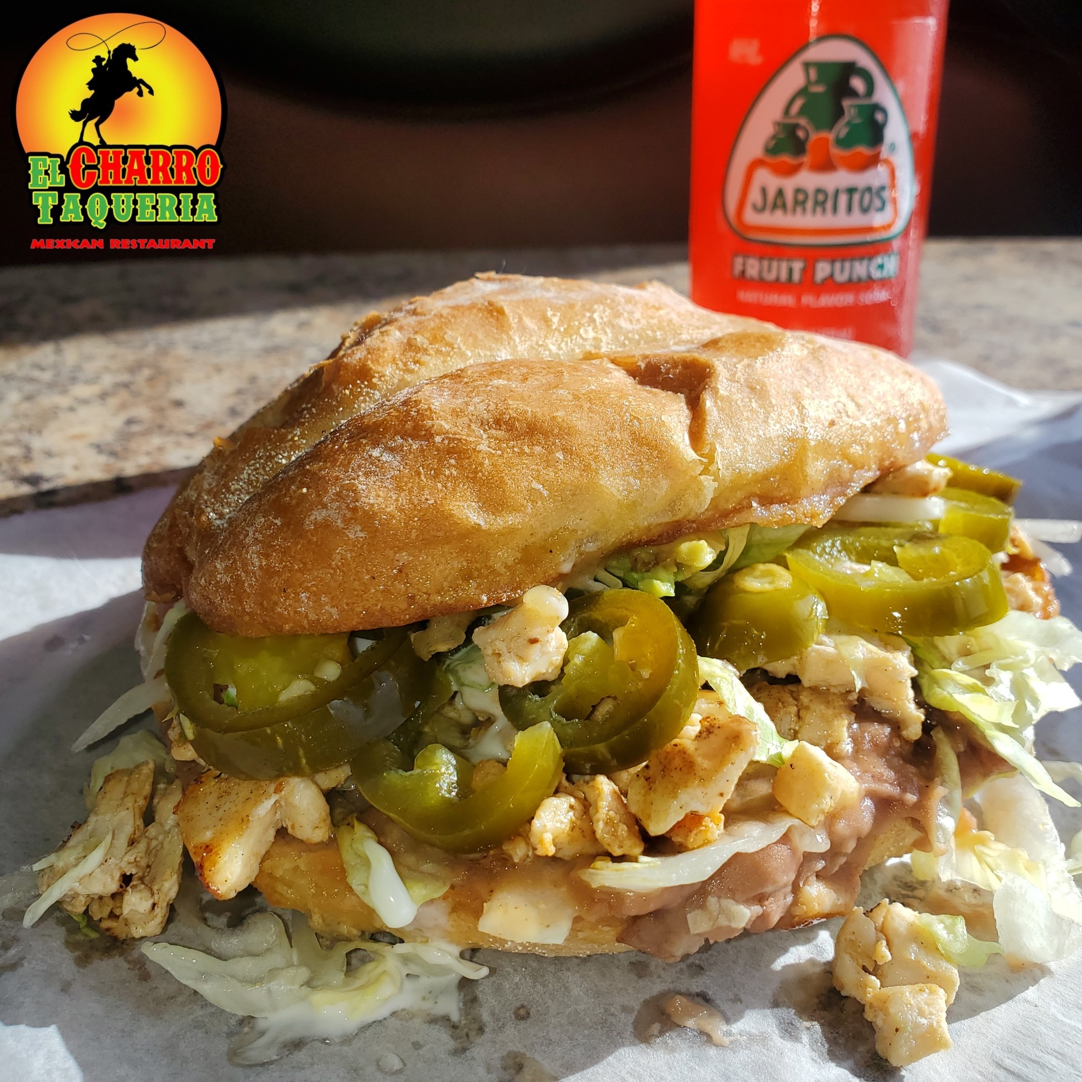 Chicken Torta at Taqueria El Charro in Niagara Falls, NY