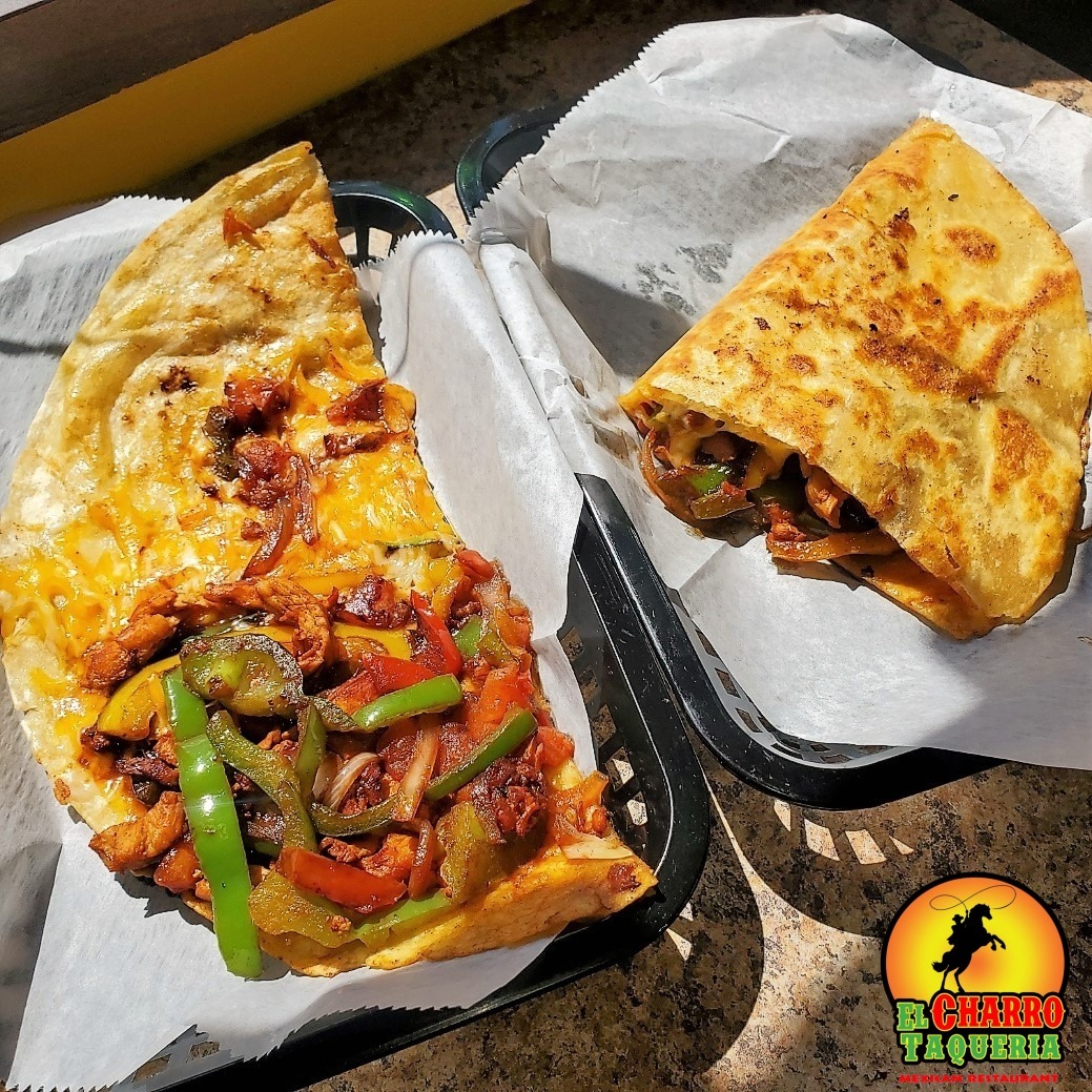 chicken quesadilla fajita at taqueria el charro in niagara falls new york