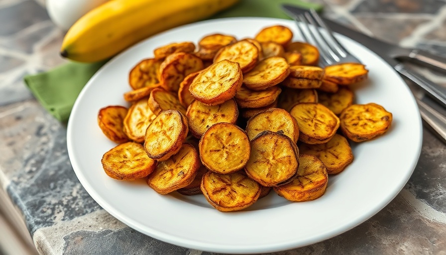 Dominican restaurant dish of fried plantains on a plate.