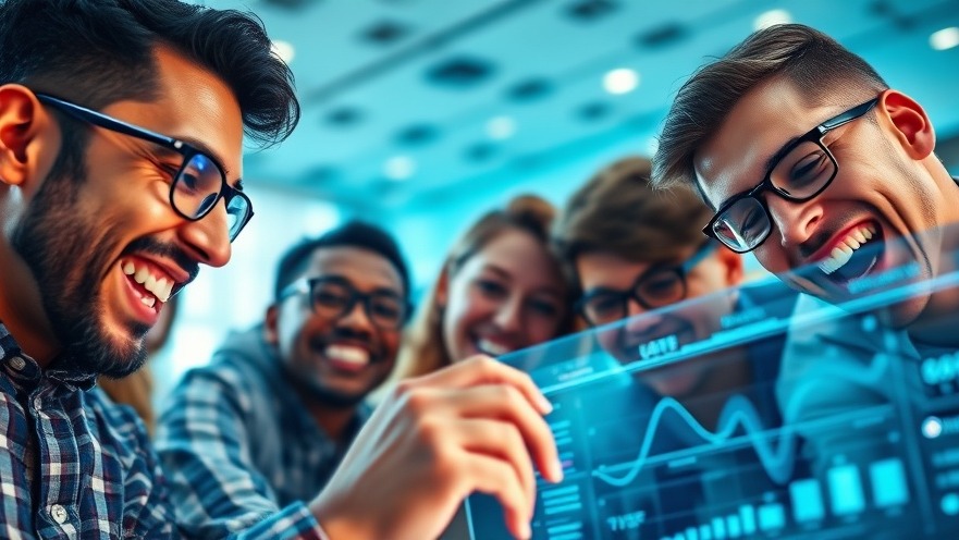 Dynamic collaboration showcasing content intelligence innovation with diverse people.