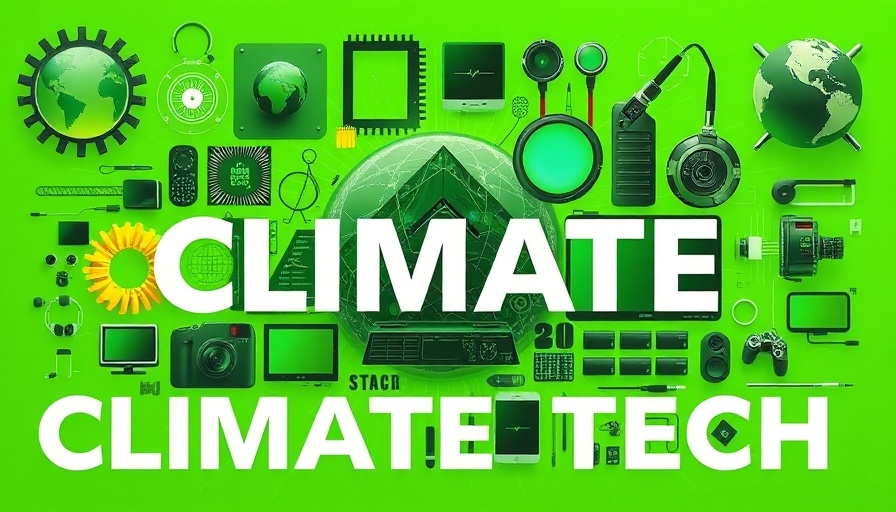 2025 Climate Tech Companies to Watch: Innovative items collage.