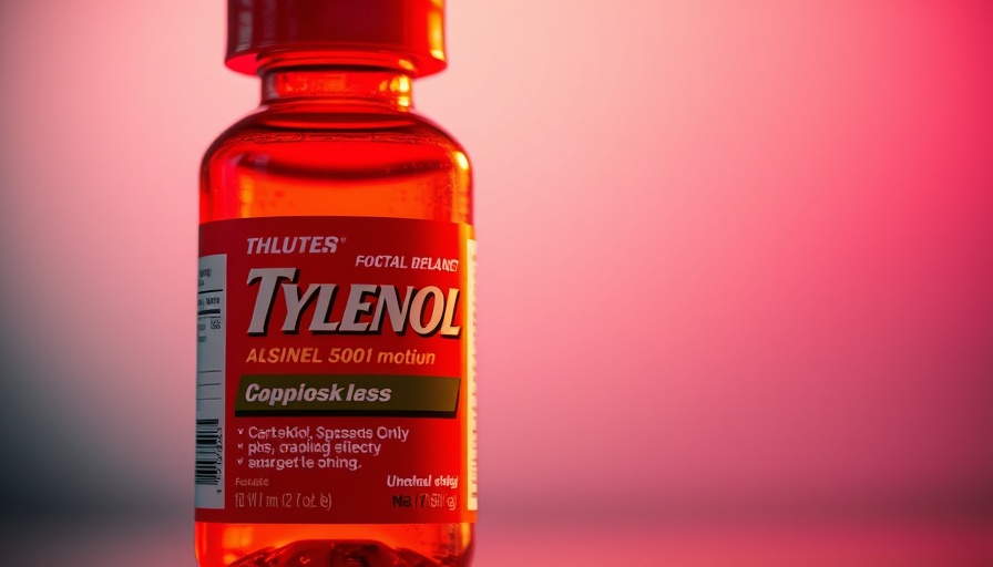Vivid Tylenol bottle with red-orange gradient, Tylenol brand image recovery.
