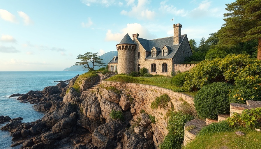 Scenic castle on coast, a top stay in Scotland.