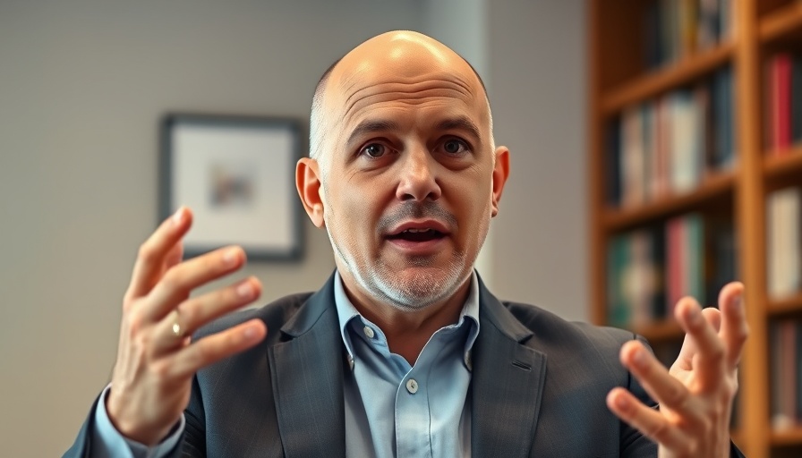 Bald man discussing the concept of paying yourself all the profit, business setting.