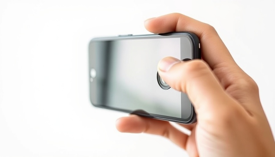 Close-up of a smartphone with camera lens, smartphone photography for business owners.