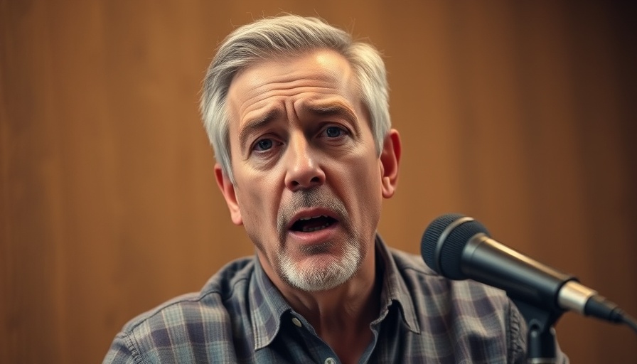 Middle-aged man discussing 1-in-1,000 marriage secret in studio.