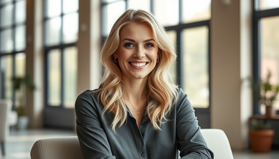 Blonde woman smiling in a bright room, related to ESPC board appointment.