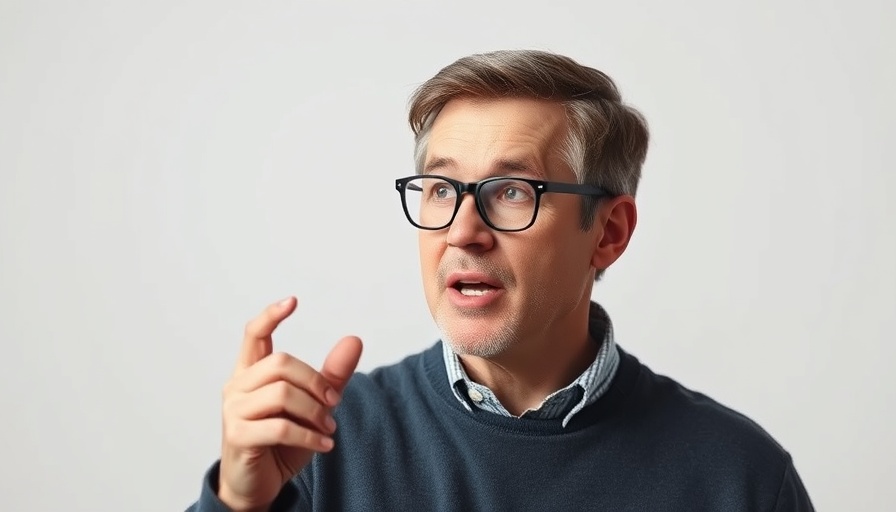 Middle-aged man discussing history in a studio setup.
