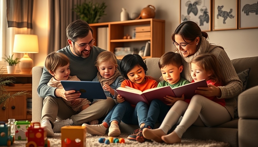 Family using creative strategies for managing kids' screen time at home.