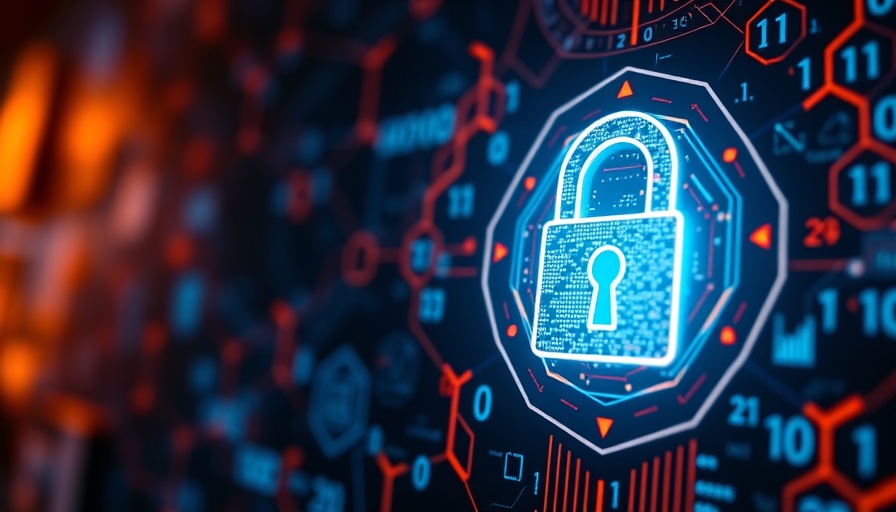 Futuristic digital lock symbolizing ZoraSafe app's online protection.
