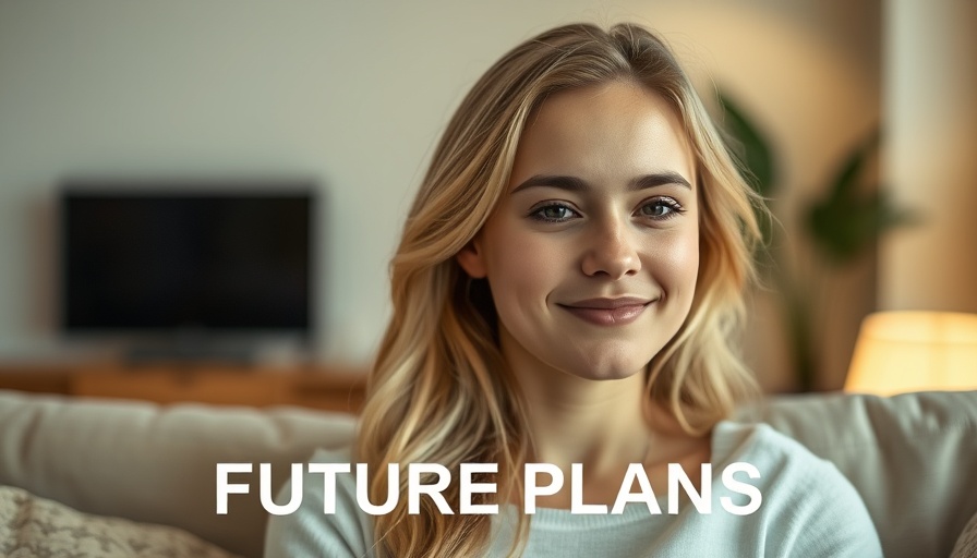 Blonde woman discussing future plans; financial content creator accountability