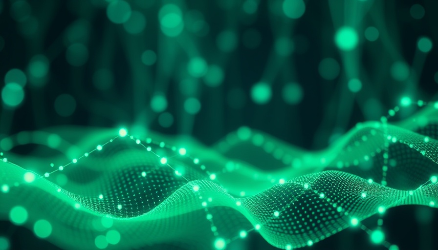 Abstract digital network representing Agentic AI in Pharma innovations.