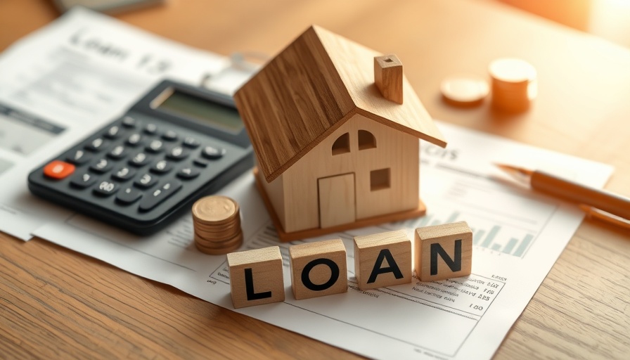 5% deposit scheme concept with house model and financial items.