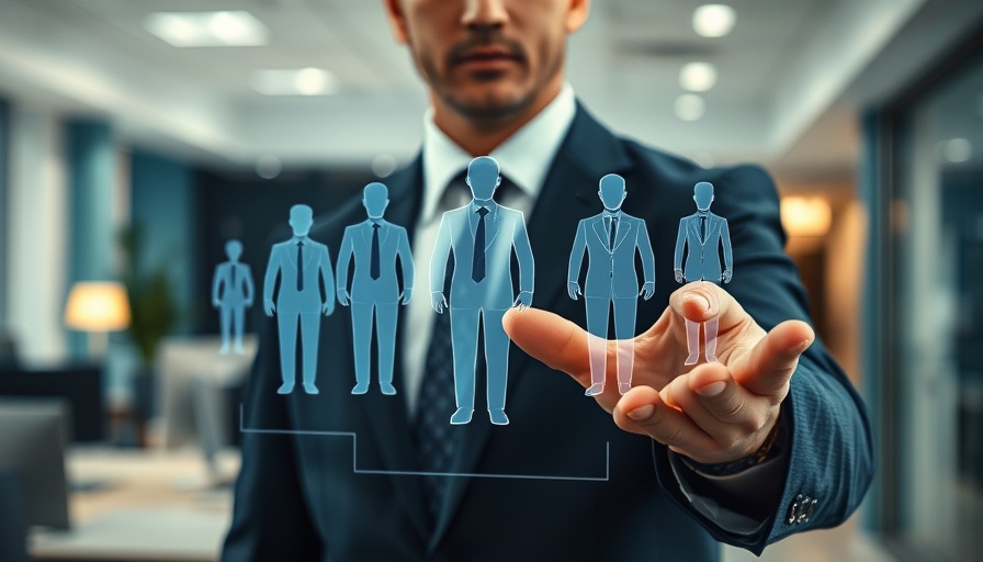 Consumer awareness of agents concept with highlighted holographic figure.