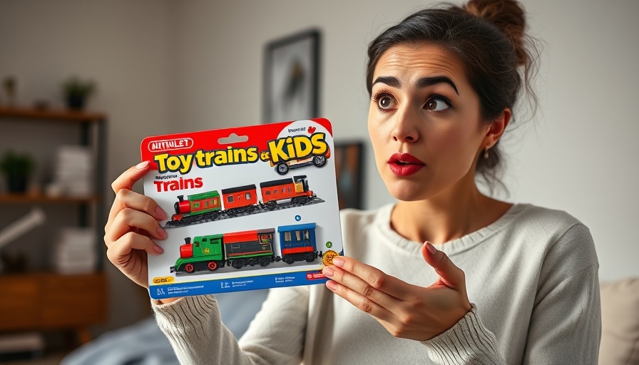 Woman displays budget birthday gift option for 3-year-old.