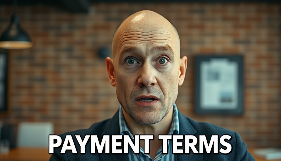 Discussing how long you give customers to pay, business terms.