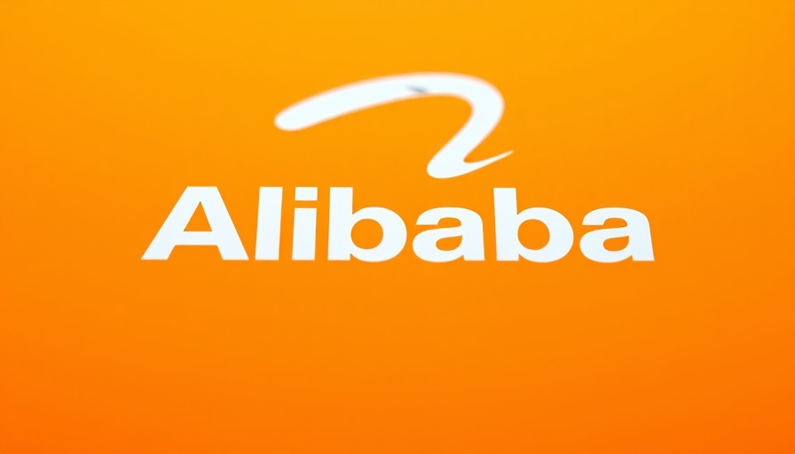 Alibaba Cloud logo on orange background symbolizing Dubai expansion.
