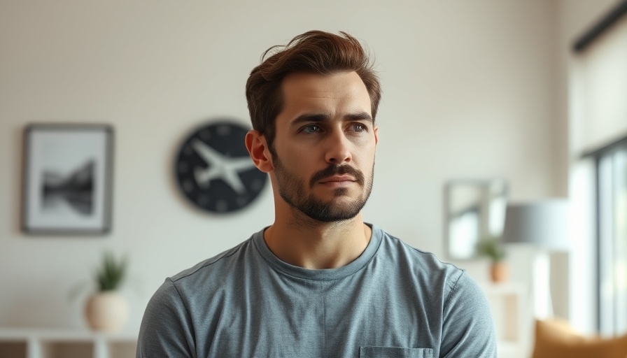 Man pondering fear of failure in finance, questioning expression.