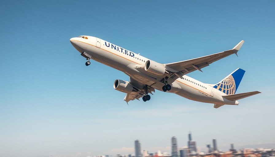 United Airlines plane taking off, symbolizing travel and industry growth, United Airlines Q3 earnings report.