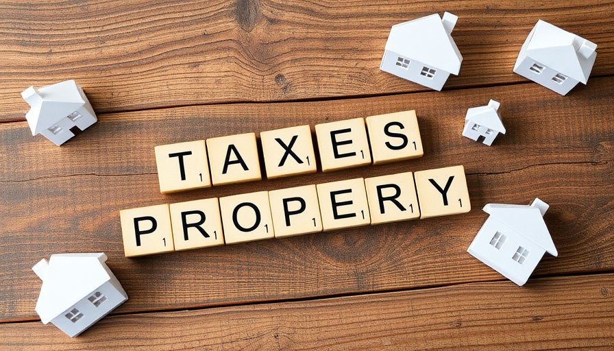 Wooden blocks spelling 'TAXES PROPERTY' with house models, symbolizing Capital Gains Tax reform UK.