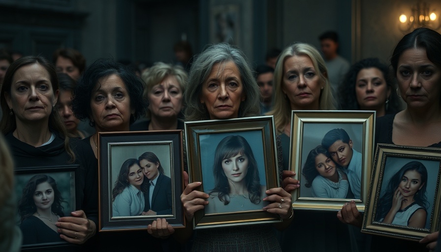 Syria families seek justice, women holding photos of missing loved ones