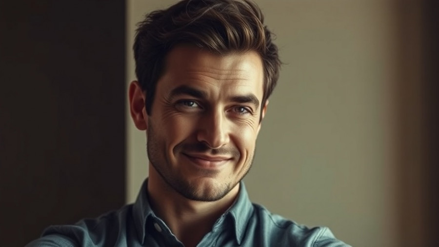 Confident man with message about chaos reduction, Three Question Rule for Couples.