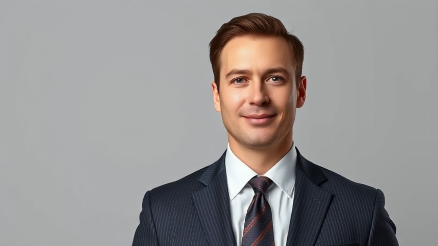 AR model mortgage advisers professional headshot in a suit