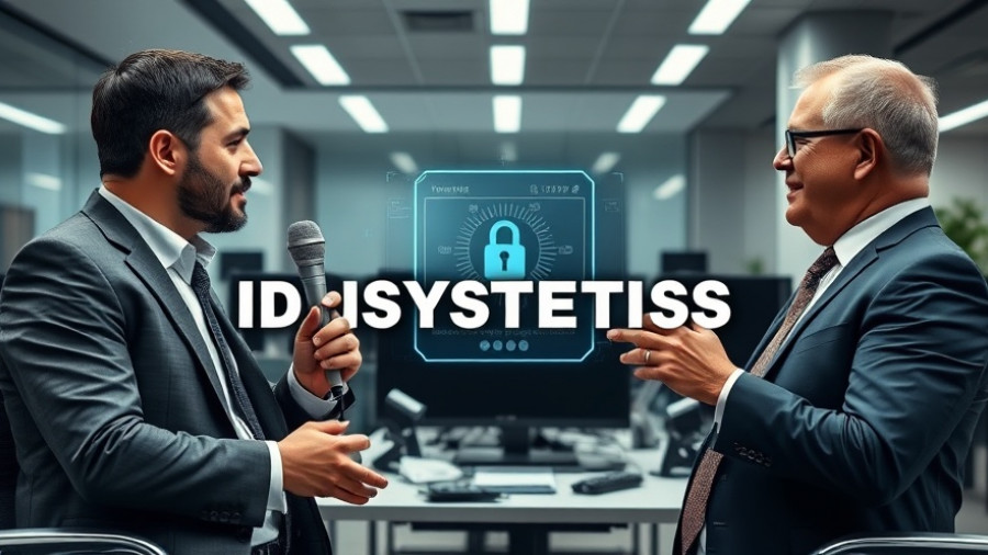 Discussion on digital ID systems risks with app interface.