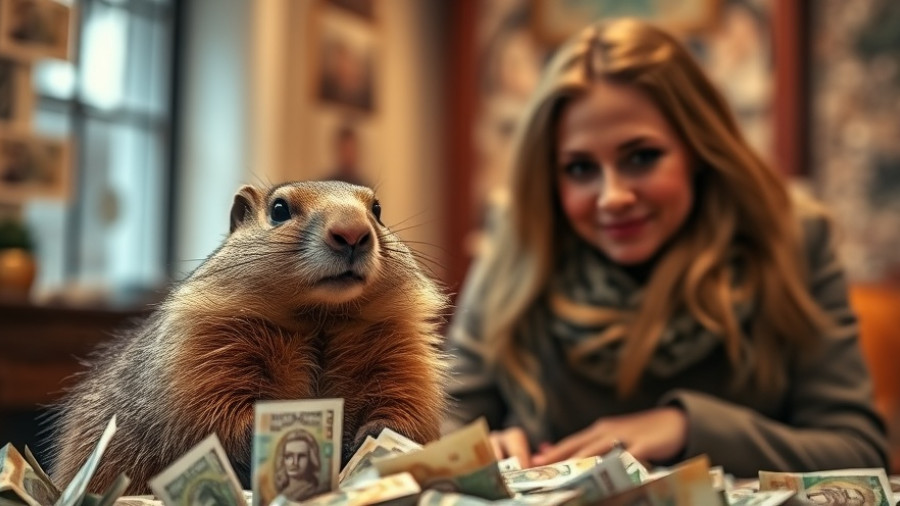 Rachel Reeves budget challenges podcast cover with groundhog and UK currency.